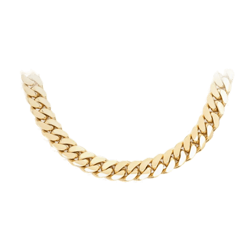 8MM Miami Cuban 14k Solid Gold Chain