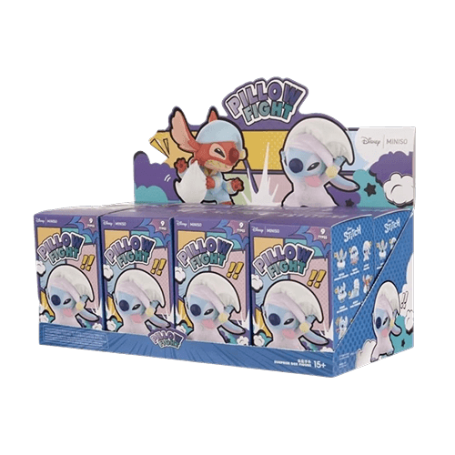 Miniso Top Toy Disney Stitch Pillow Fight Series Figure Sealed Case (8 Blind Box)