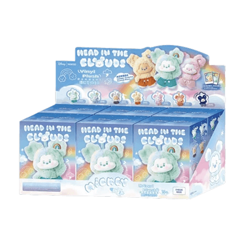 Miniso Disney Mickey Head In Clouds Vinyl Plush Pendant Sealed Case (6 Blind Box)