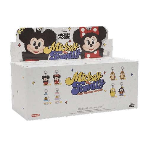 Disney Mickey Family Together Series Plush Keychain Sealed Case 8 Blind Box