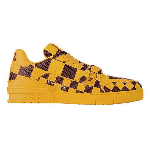 LV Trainer Sneaker Damier Pop Yellow