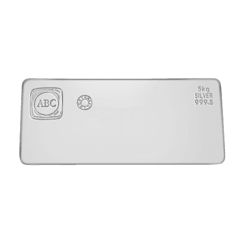 5kg Silver Cast Bar 9995 - ABC Bullion