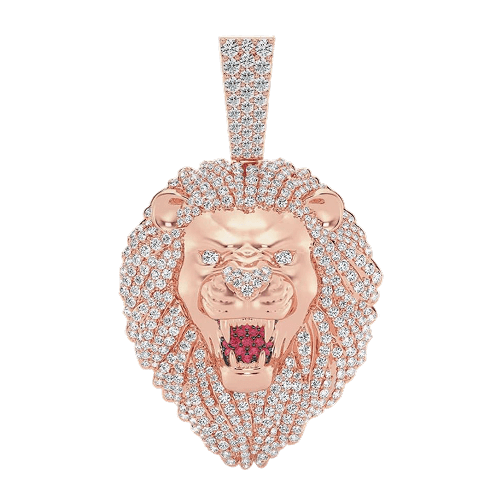 Pendant 14k Solid Gold 3.20ctw