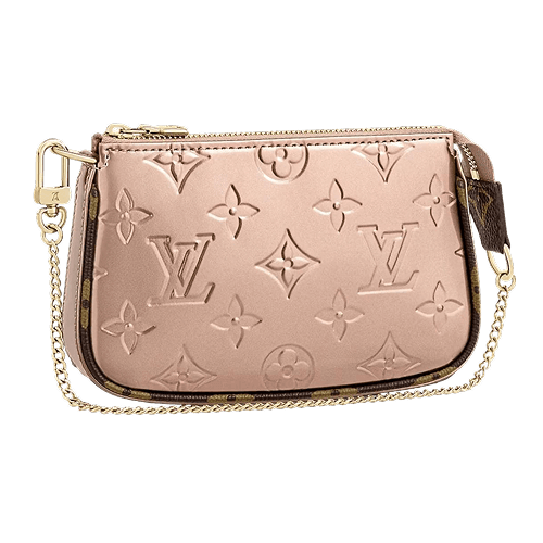Mini Pochette Accessoires Rose Gold