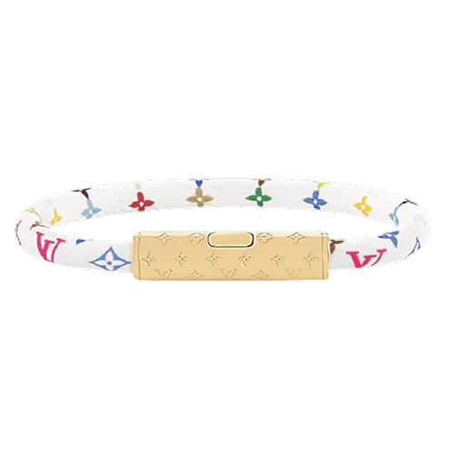 LV Confidential Bracelet White Multicolored