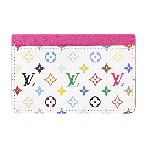 Card Holder White Multicolored