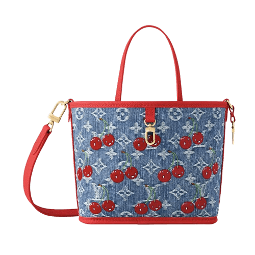 Cherry Neverfull Inside Out BB Denim Monogram