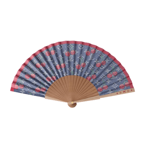 Fan Cherry Blue Denim