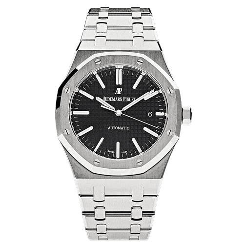 Royal Oak Stainless Steel Black Dial