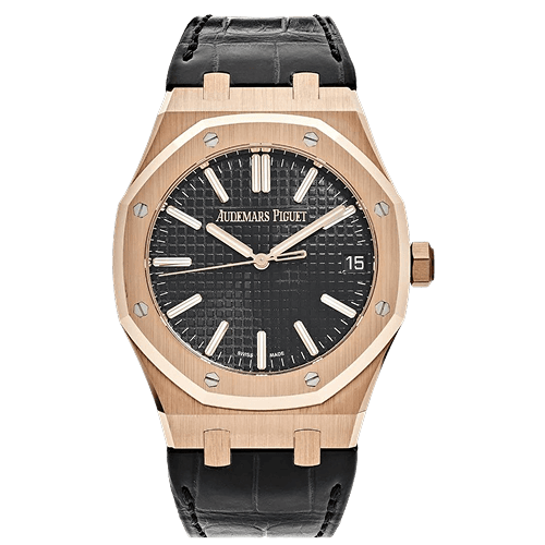 Royal Oak Rose Gold Black Dial