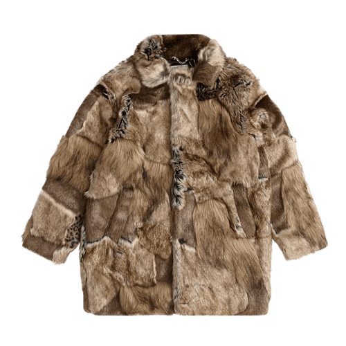 Maison Margiela Patchwork Faux Fur Coat