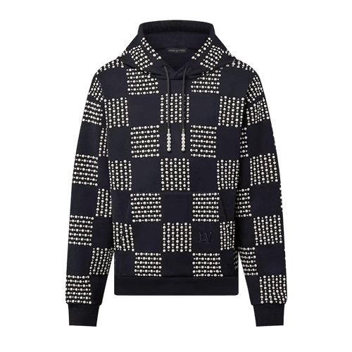Pearl Damier Embroidery Hoodie