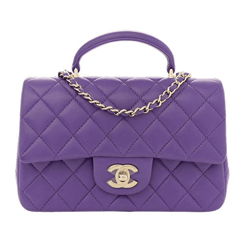 Mini Flap Bag Dark Purple
