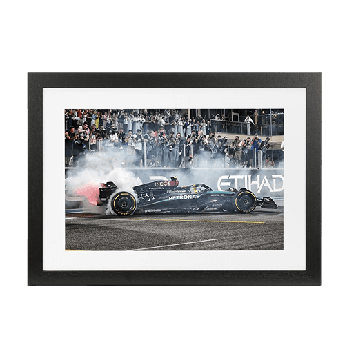 Lewis Hamilton 2024 Mercedes AMG Petronas Box Frame Print