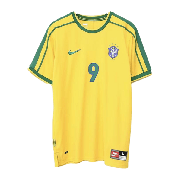 Brazil 1998 Reissue Ronaldo Soccer Replica Jersey