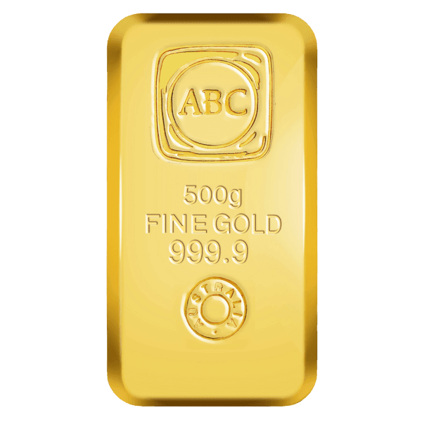 500g Gold Cast Bar - ABC Bullion