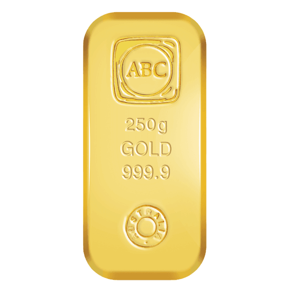 250g Gold Cast Bar - ABC Bullion