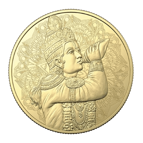5g Bhagwan Krishna Gold Coin