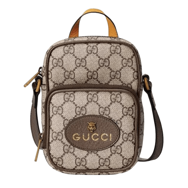 Neo Vintage GG Supreme Small Crossbody Beige