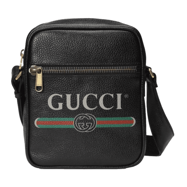 Messenger Bag Vintage Logo Black