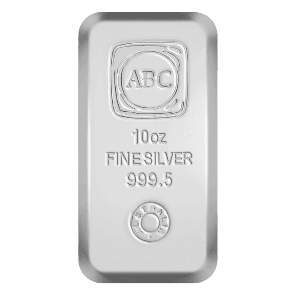 10oz Silver Cast Bar - ABC Bullion