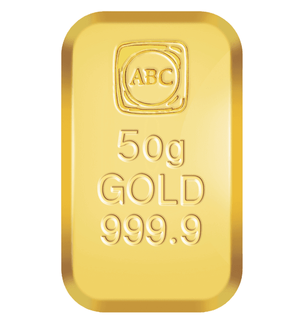 50g Gold Cast Bar - ABC Bullion