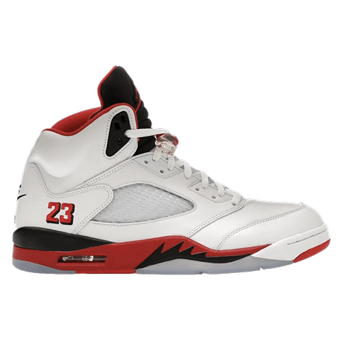 Jordan 5 Retro Fire Red Black Tongue