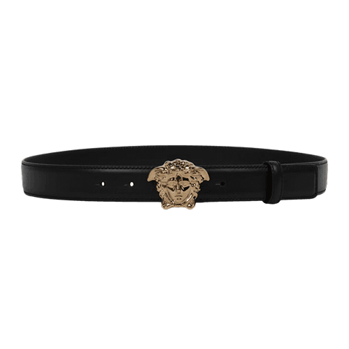 La Medusa Buckle Leather Belt