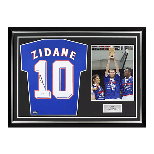 Zinedine Zidane Back Signed France 2024