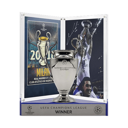 Luka Modric Official UEFA Champions League Signed 3D Mini Replica Trophy