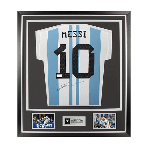 Lionel Messi Back Signed Argentina 2022