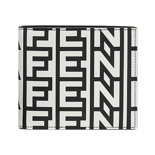Two-Tone Leather Bi-Fold Wallet
