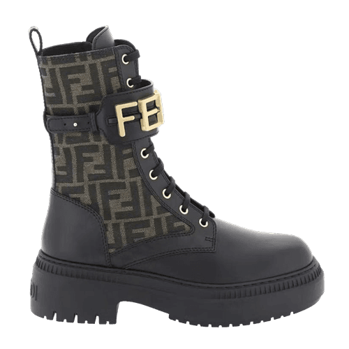 Fendigraphy Boot Brown FF Print
