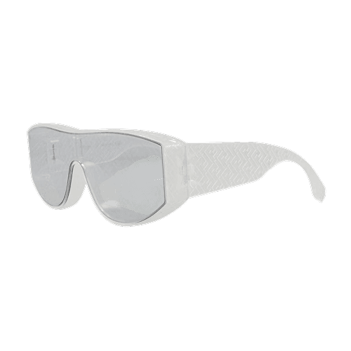 Shield Sunglasses Crystal Crystal Smoke