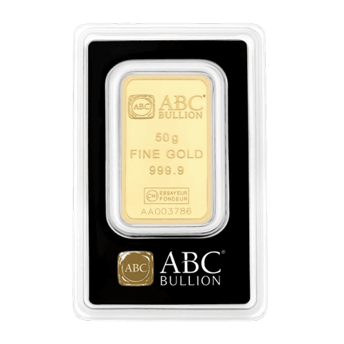 50g Gold Minted Tablet 9999 - ABC Bullion