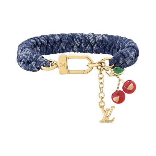 Cherry Tressage Bracelet Denim Monogram