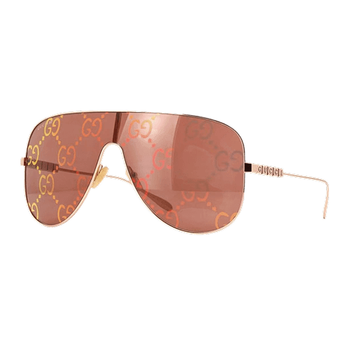 Shield Sunglasses Rose Gold