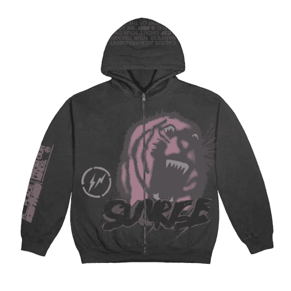 Travis Scott Cactus Jack For Fragment Sunrise Zip Up Hoodie